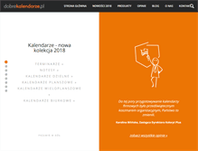 Tablet Screenshot of dobrekalendarze.pl